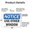 Signmission Use Other Window, 18 in W x Rectangle, Plastic OS-2PACK-NS-P-1218-L-16790 - alternate 6
